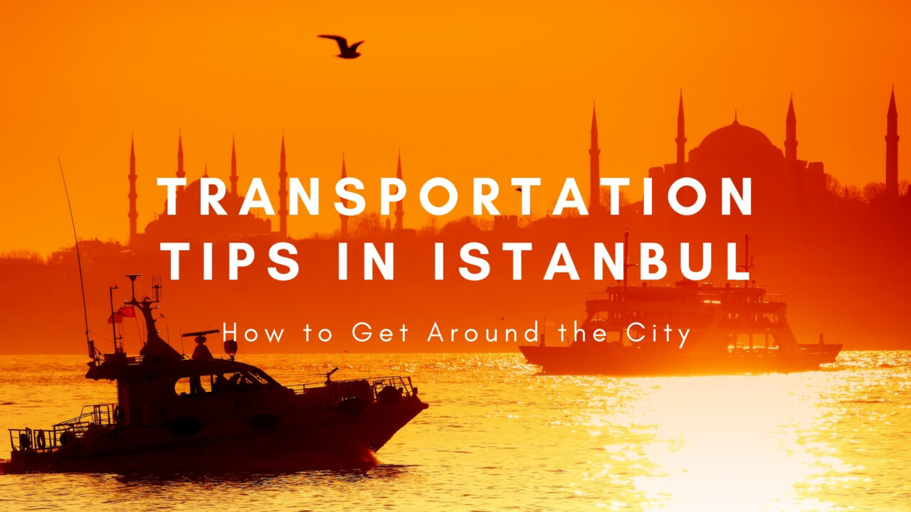 Transportation Tips in Istanbul — Visitors using tram and public transport system near historic city landmarks during daily travel.