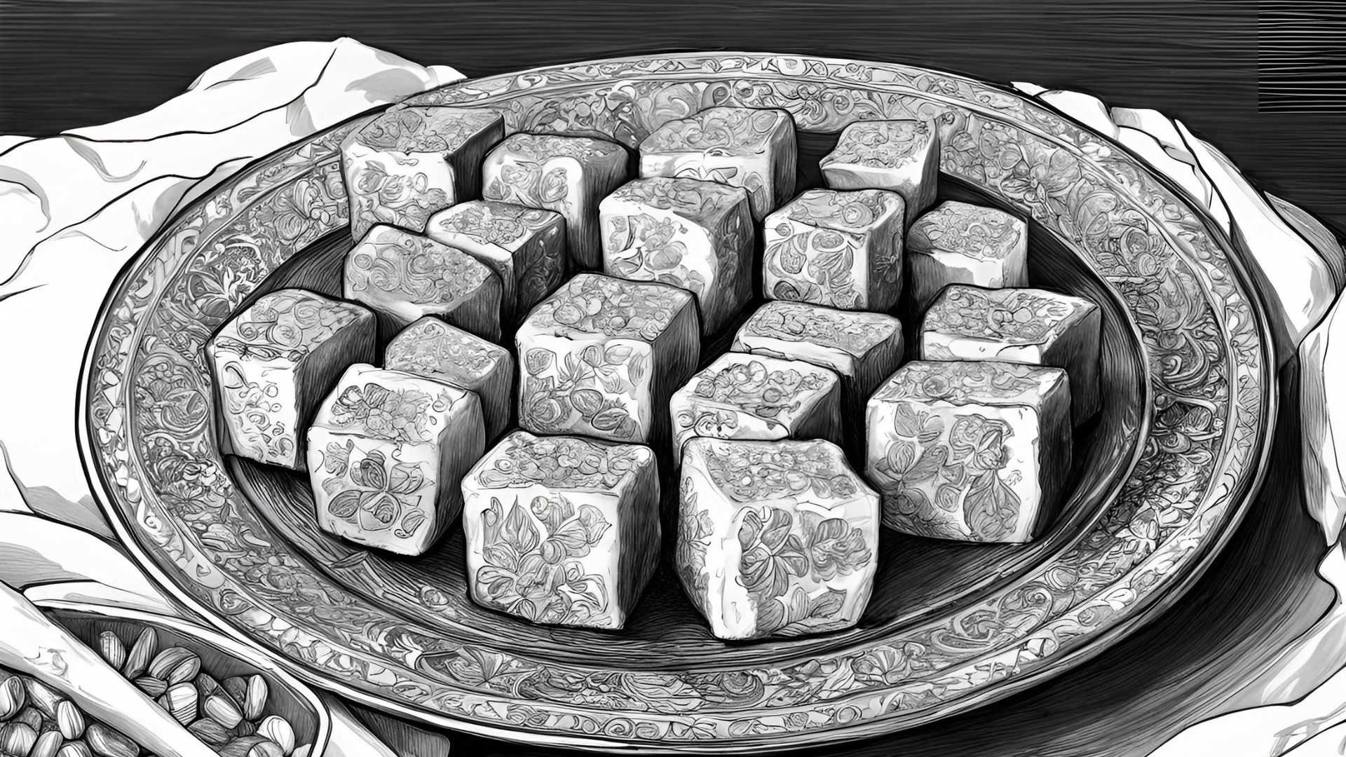 Traditional Turkish delight shop display in the Grand Bazaar