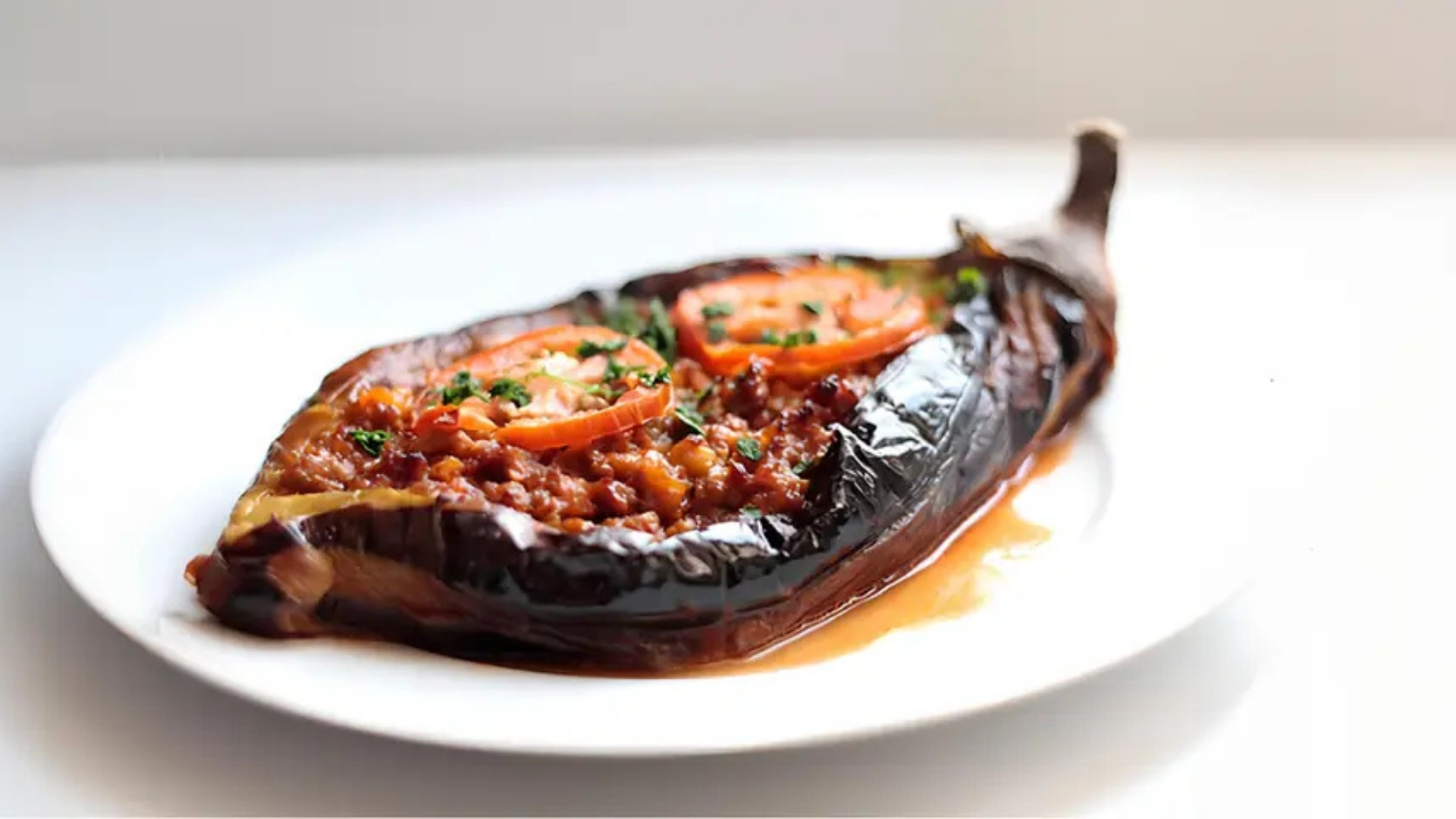 Stuffed Eggplants (1 Medium Size)